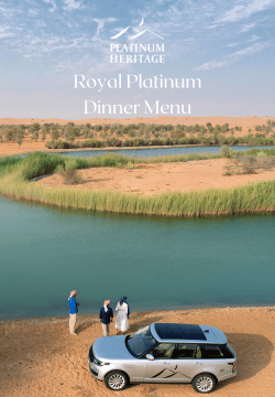 Experiencia en el desierto Royal Platinum